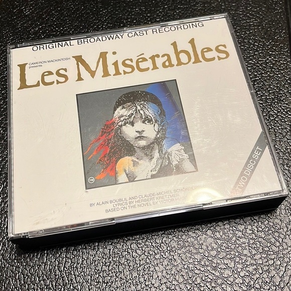 Les‎ Misérables Original Broadway Cast Recording Two Disc Set 1987 EUC Booklet - Picture 3 of 10
